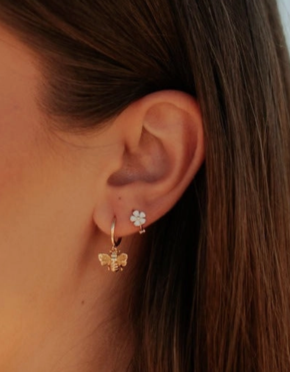 Flower Mini Hoops
