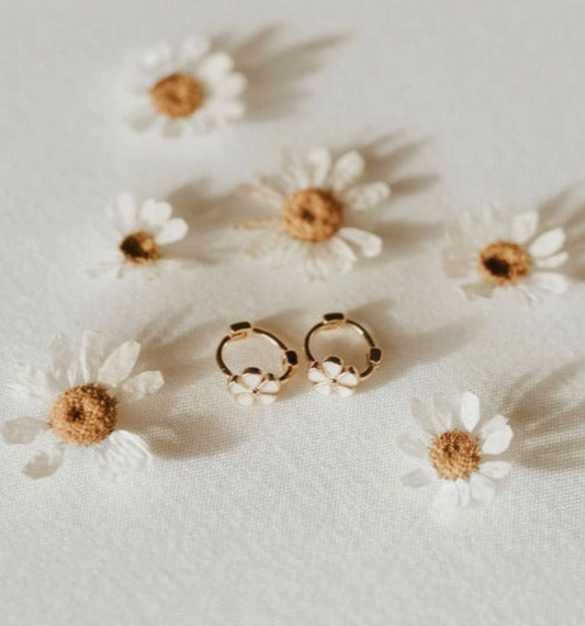 Flower Mini Hoops