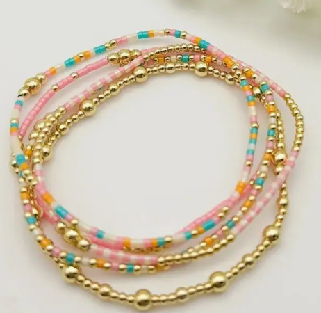 Golden Coast Bead Bracelets