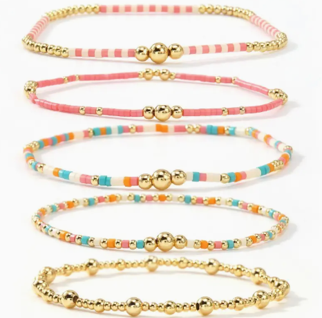 Golden Coast Bead Bracelets
