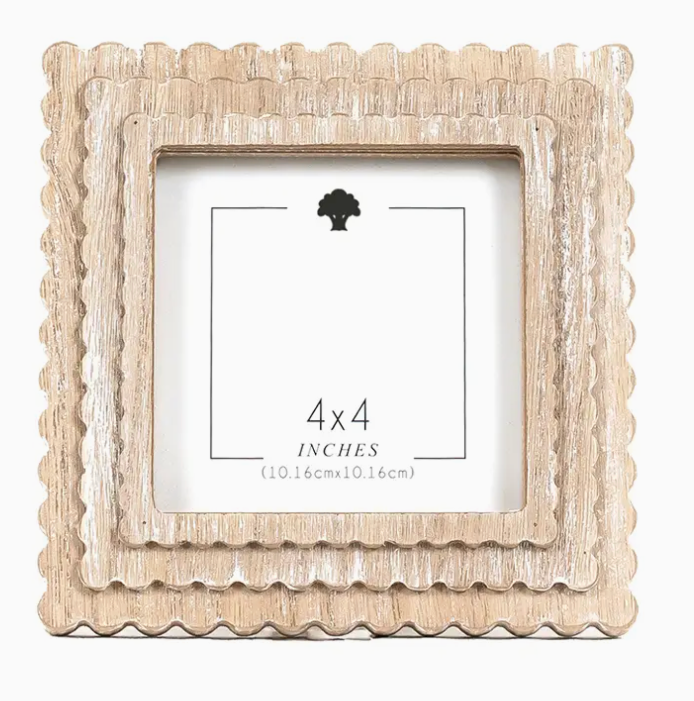 Scallop 4x4 Photo Frame